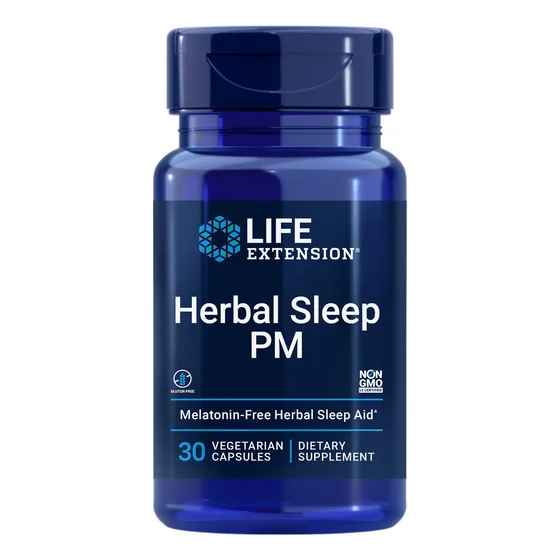 Suplemento Para Dormir Life Extension Herbal Sleep Pm 30 Cáp