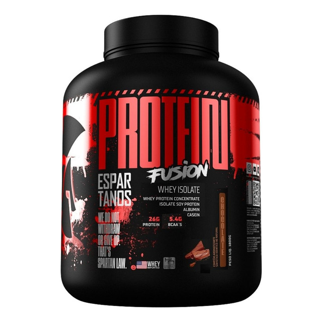 Protein Fusion Whey Isolate 1,8kg - Espartanos Nutrition Sabor Chocolate Protein Fusion Whey Isolate 1,8kg - Espartanos Nutrition Sabor Chocolate