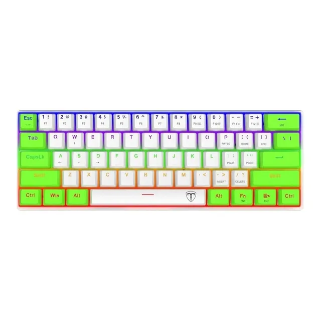 Teclado Gamer T-dagger Arena Brown 60% Con Luz Rainbow