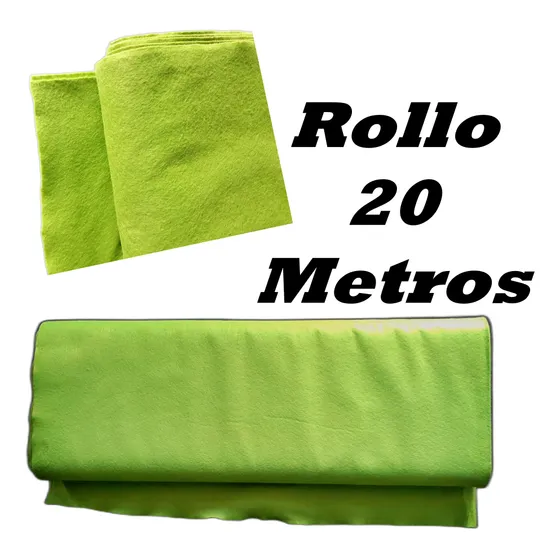 Fieltro Por Rollo Ojo Solo Verde Navidad Forros Cotillones