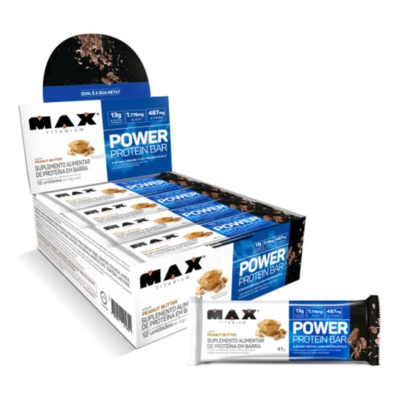 Power Protein Bar  41g Cx C/12 - Max Titanium -  Whey Bar