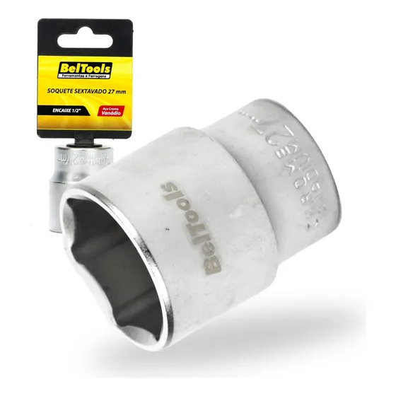 Soquete Sextavado 1/2 27mm Beltools