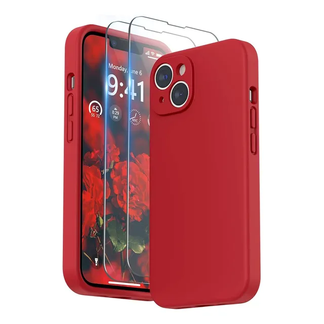 Surphy Funda Forro iPhone 14 Plus Con 2 Protectores Pantalla