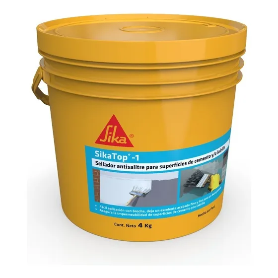 Sellador Cementicio Impermeabilizante Sikatop-1 Balde 4 Kg
