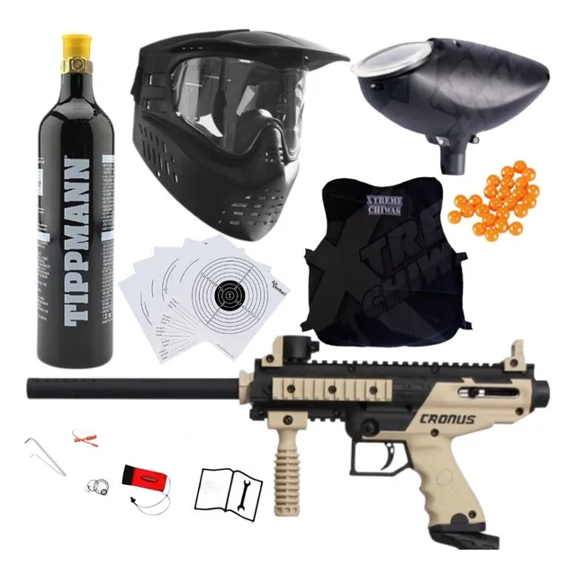 Paquete Tippmann Cronus Basic Marcadora Chaleco Hopper Xtm P