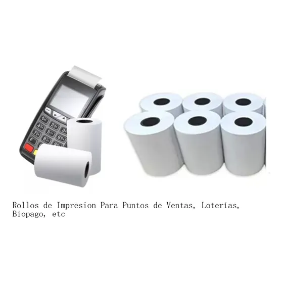Rollos Térmicos Pto Ventas Loterías Tickera