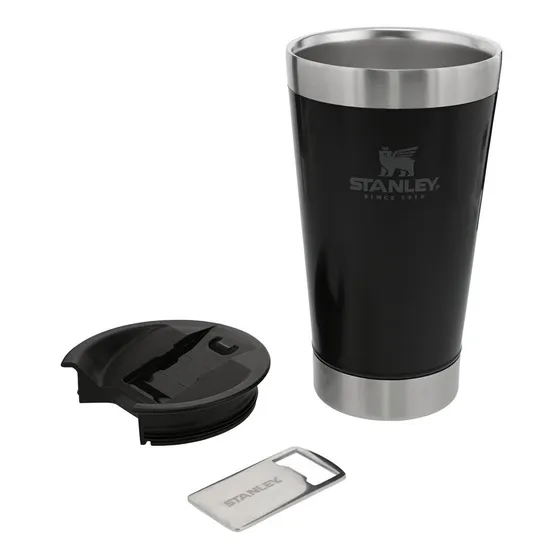 Vaso térmico Stanley Classic Stay Chill color black matte 473mL 12V