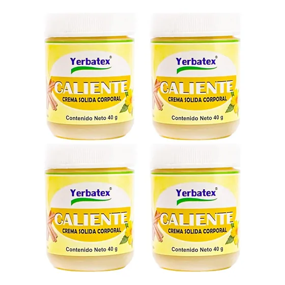 Pack 4 Pomadas Caliente Frasco De 40g