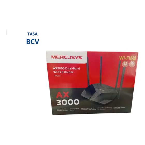 Router Mercusys Mr80x Ax3000 Doble Banda Gigabit Wifi6 Fibra
