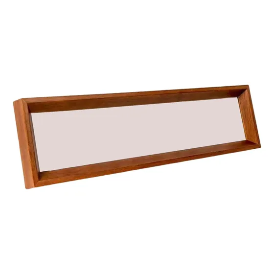Quadro De Pintura De Madeira Quadro De 14cmx42cm Cor Noz