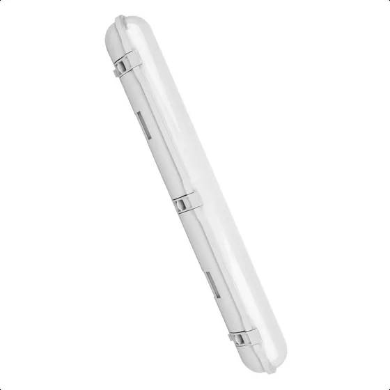 Luminario Led A Prueba De Humedad 40w 6500k 100-277v Ip65 Estructura Blanco