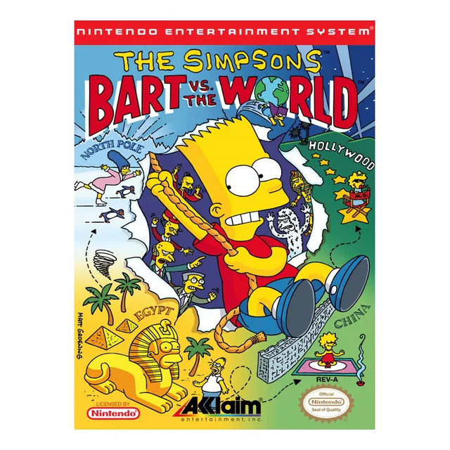 Pôster Nintendo - Bart Vs. The World - Old!gamer