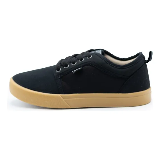 Zapatilla De Lona Negro Y Crepe Monterrey Rave