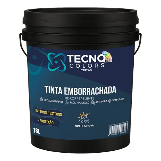 Tinta 18 Litros Emborrachada Para Piso Parede Diversas Cores