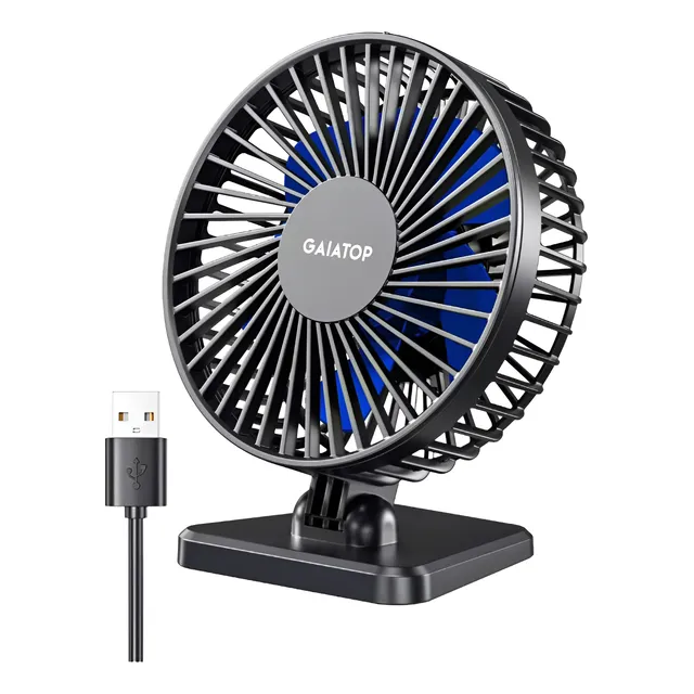 Ventilador De Escritorio Gaiatop Usb Pequeño, Potente, Portá