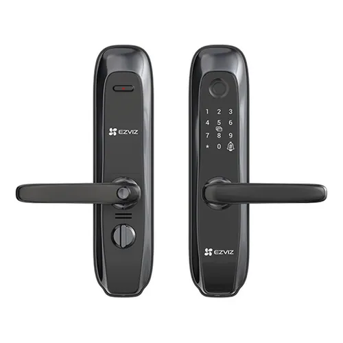 EZVIZ L2S Cerradura inteligente Zigbee con huella dactilar, Codigos temporales, llave y proximidad, Color negro