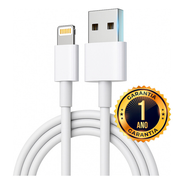 Cabo Carregador Para iPhone 6 7 8 X Xs 11 Se 12 Xr 13 14 Pro Max Branco Dtimp Cabo Carregador Para iPhone 6 7 8 X Xs 11 Se 12 Xr 13 14 Pro Max Branco Dtimp