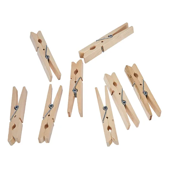 Pack 20 Perros De Madera Colgadores
