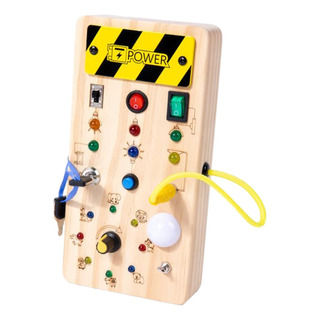 Tablero Sensorial De Madera, Interruptor De Botón, Tablero Tablero Sensorial De Madera, Interruptor De Botón, Tablero