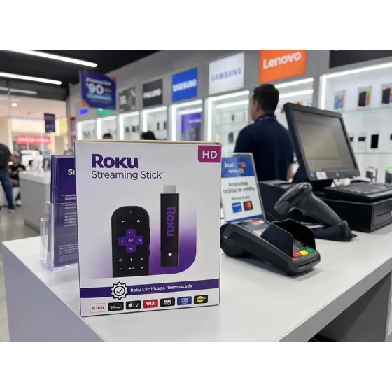 Roku Streaming Stick Hd Con Control Remoto Por Voz Negro De Voz Reempacado Certificado Peliculas Aplicaciones Roku HD