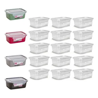 ReutilizĂĄvel Pote Marmita Kit 12 Comida Congelador Freezer ReutilizĂĄvel Pote Marmita Kit 12 Comida Congelador Freezer