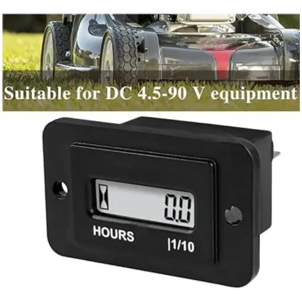 Horometro Digital Panel   4,5  -  90vol Dc  C/reset