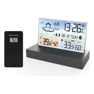 Estación Meteorológica Con Sensor Pantalla A Color Termómetr Estación Meteorológica Con Sensor Pantalla A Color Termómetr