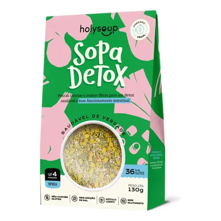 Sopa detox sem glúten holysoup 130g