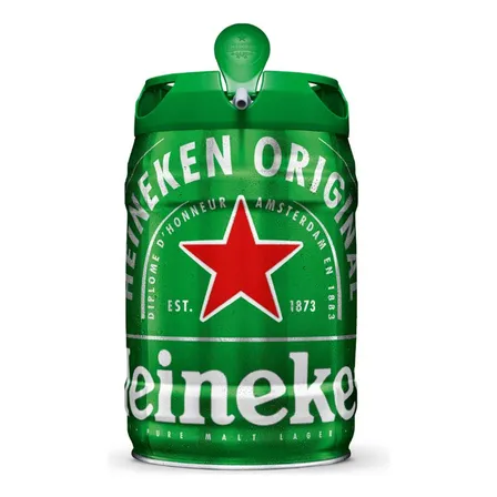 Cerveja Premium Heineken Barril 5 Litros