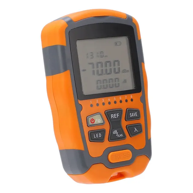 Medidor Potência Óptica Power Meter 2 Em 1 Com Testador Rj45