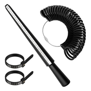 Juego De Medidor De Anillos Y Anillero De Plástico, 4 Piezas Juego De Medidor De Anillos Y Anillero De Plástico, 4 Piezas