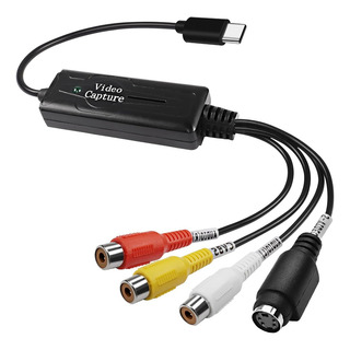 Conversor Rca Av Para Usb C Adaptador De Placa De Captura De Conversor Rca Av Para Usb C Adaptador De Placa De Captura De