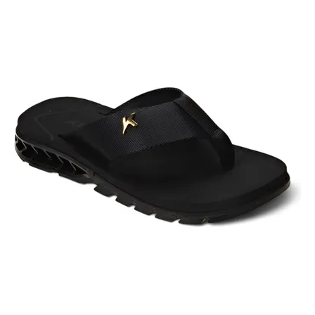 Chinelo Masculino Casual Rakka U1 Kenner Preto Sem Desenho 42