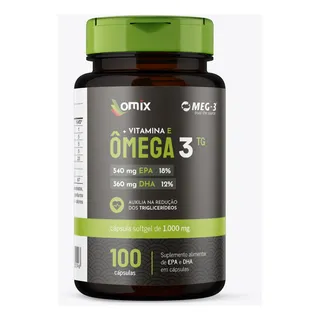 Ămega 3 (1 G) - 100 CĂĄpsulas - Omix Ămega 3 (1 G) - 100 CĂĄpsulas - Omix