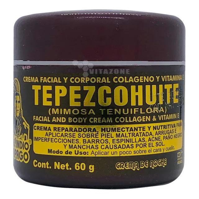 Crema De Tepezcohuite Para La Noche 60 Grs