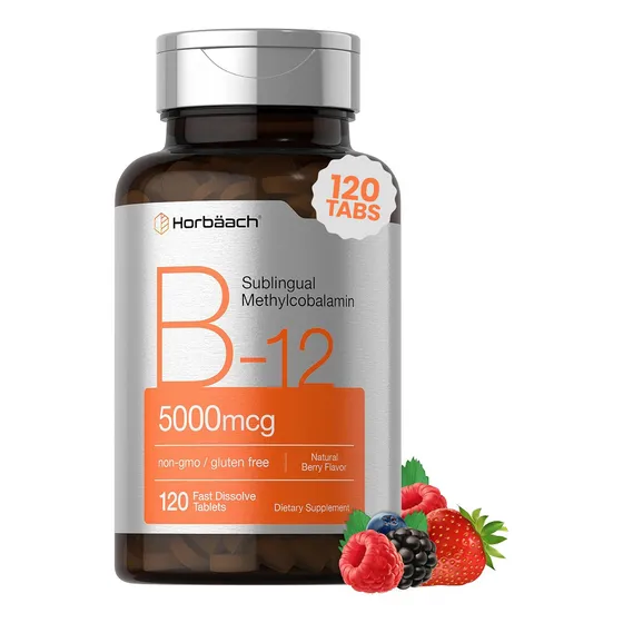 Metilcobalamina Vitamina B12 Sublingual 120 Tabletas Eg B71 Sabor Berry Sabor bayas naturales