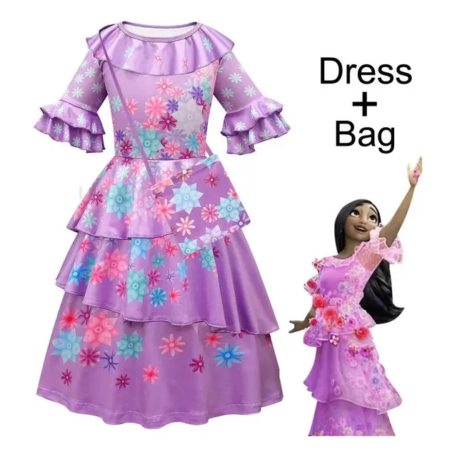Disfraz De Encanto Madrigal Para Niñas, Vestido De Princesa