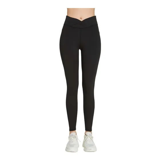 Shuxia Leggings Para Dama Cintura Cruzada Elastica Malla
