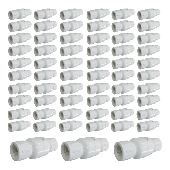 Válvula Check De Retención Pvc 1 Pulgada Roscable (63 Pzas)