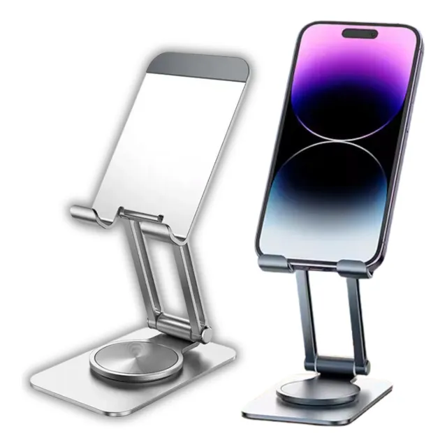 Soporte Porta Celular Giratorio Escritorio Holder Plegable