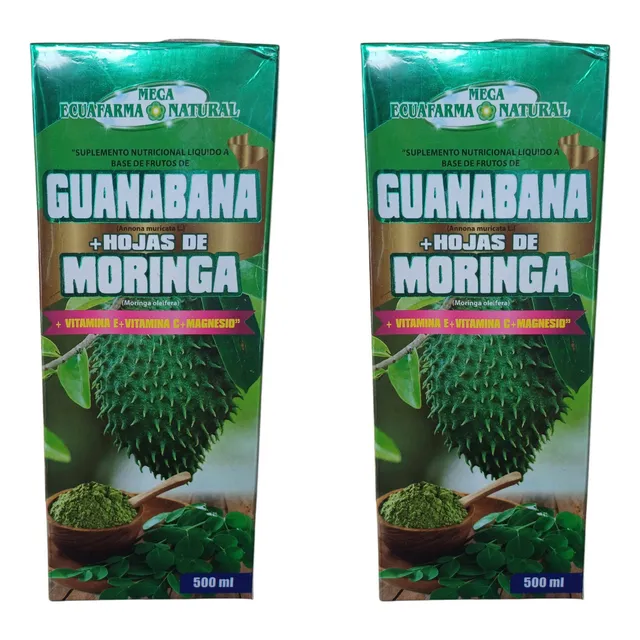 Suplemento Liquido Extracto De Guanábana + Moringa Promo 2