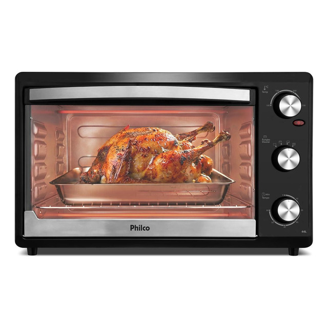 Forno Elétrico Philco 44l Preto Dupla Resistência Pfe44p Forno Elétrico Philco 44l Preto Dupla Resistência Pfe44p