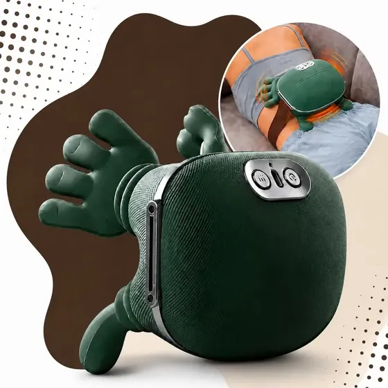 Massageador Pescoço Mãozinha 3D Ombro Recarregável Elétrico Com Aquecimento Massagem Relaxante Liber