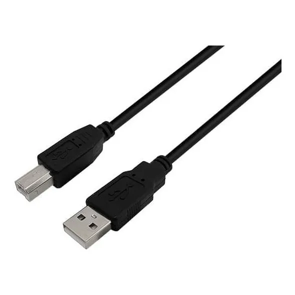 Cable Usb 2.0 Am-bm Para Impresora 1,8m Nisuta Ns-cusb2b Color Negro