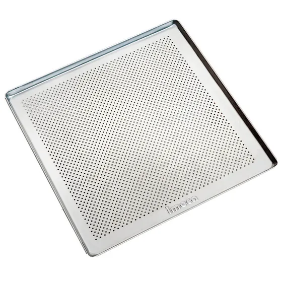 Assadeira 35x35 Perfurada Para Forno Turbo Alumínio Imeca Cor Cinza