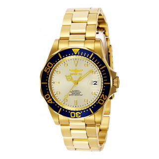 Relógio Invicta Pro Diver Automático 9743 Dourado Azul Japan Relógio Invicta Pro Diver Automático 9743 Dourado Azul Japan
