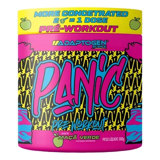 Suplemento Em Pó Adaptogen Science Panic Pré Treino Com Creatina Pote 300g Sabor Maçã Verde Suplemento Em Pó Adaptogen Science Panic Pré Treino Com Creatina Pote 300g Sabor Maçã Verde