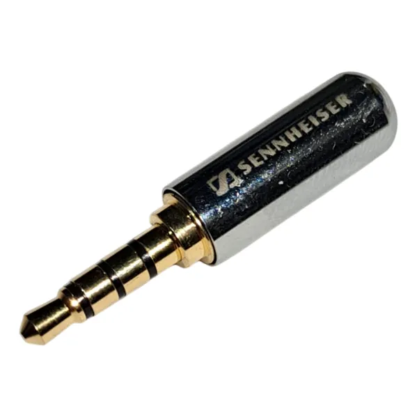 Ficha Conector Sennheiser Plug 3.5 4 Polos Azul P/ Auricular