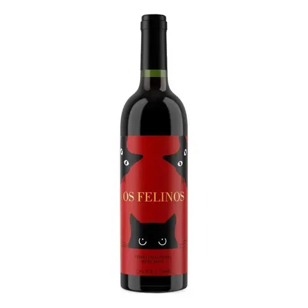Vinho Os Felinos Portugues Tinto Meio Seco 750 Ml