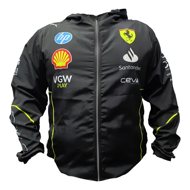 Chaqueta Cortaviento Ferrari F1 2024 Color Negro